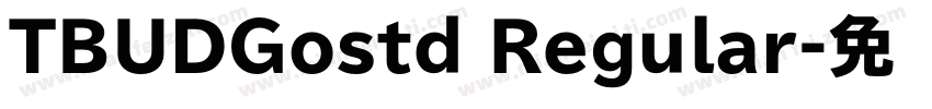 TBUDGostd Regular字体转换